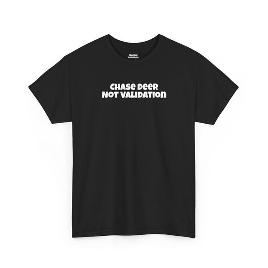 Chase Deer Not Validation Black Tee