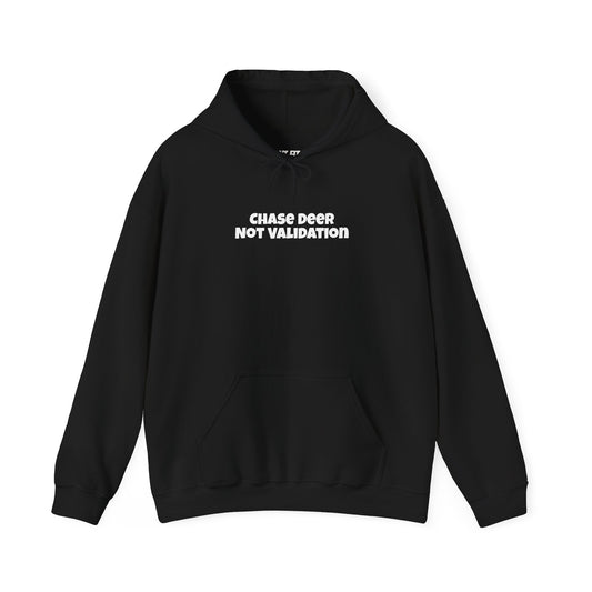 Chase Deer Not Validation Black Hoodie